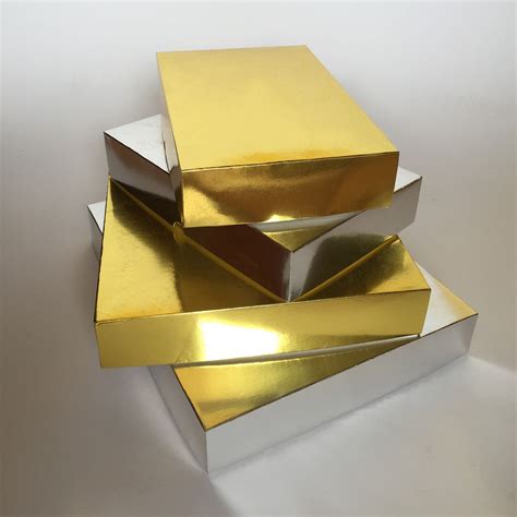 gold metal filing box cardboard|Gold Metal File Box .